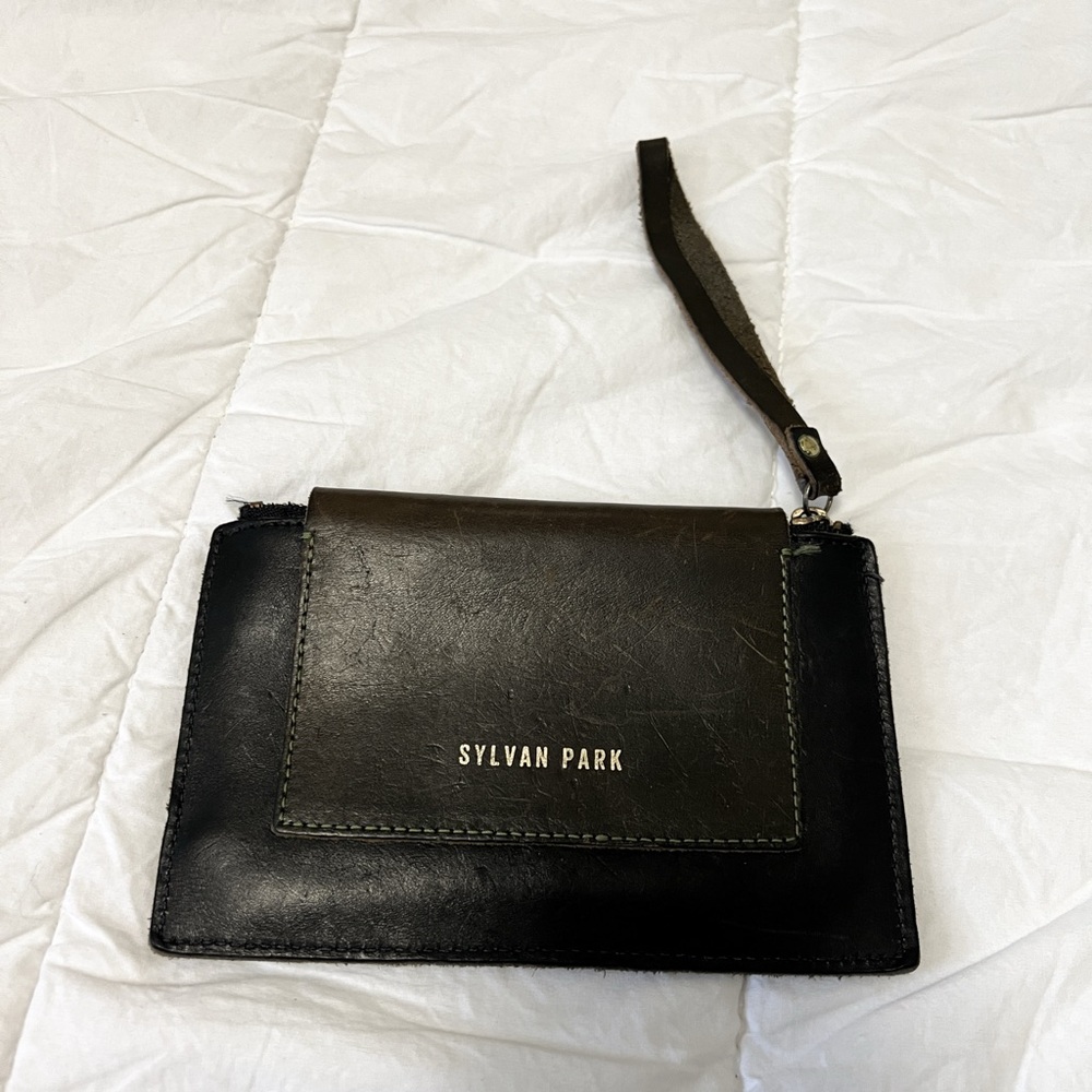 Sylvan Park Leather Wristlet Clutch